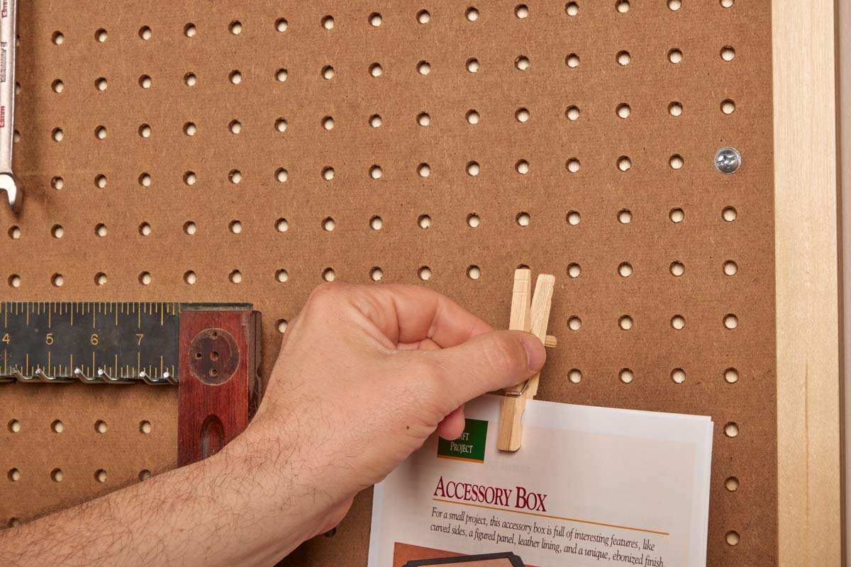 clothespin with attached dowel