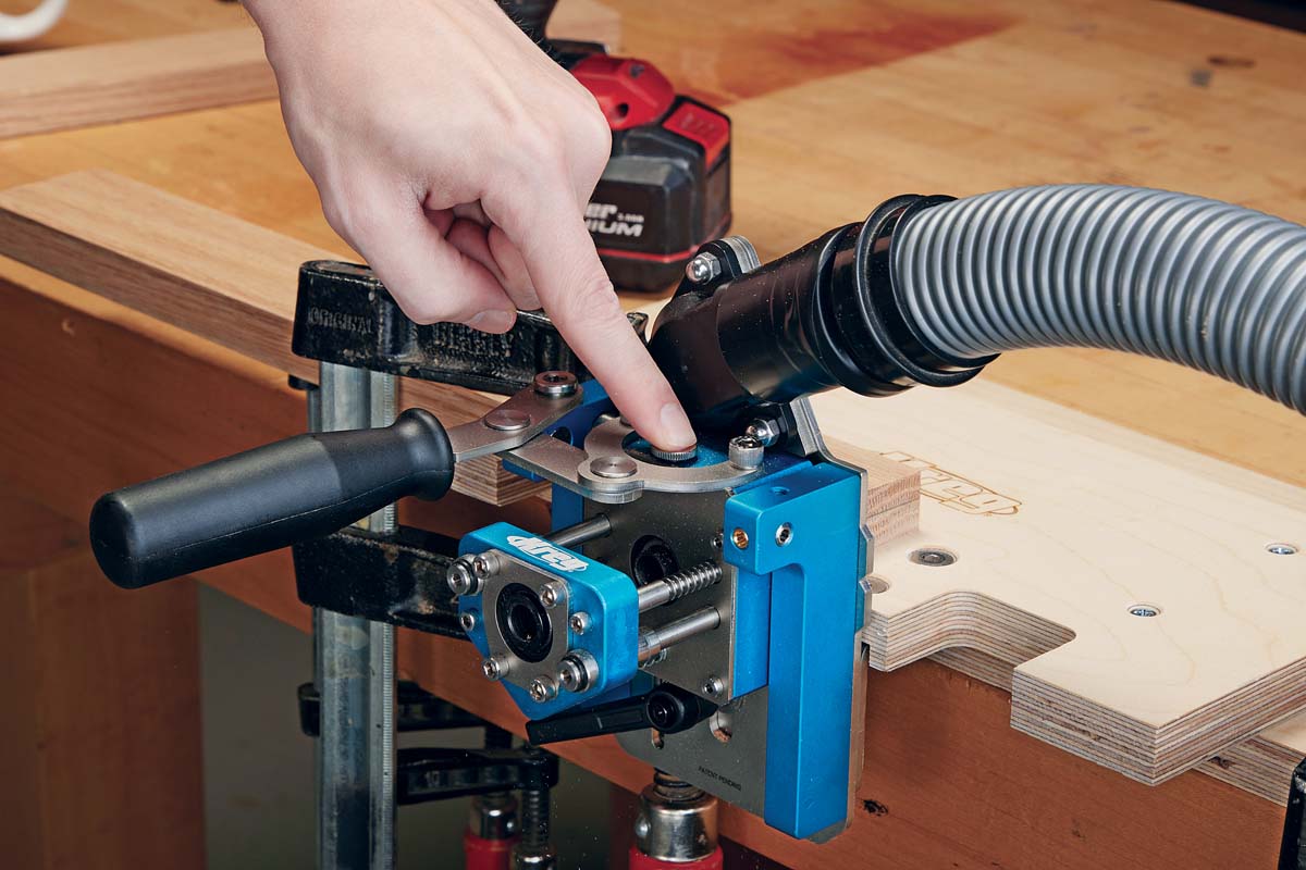 pressing carraige release button