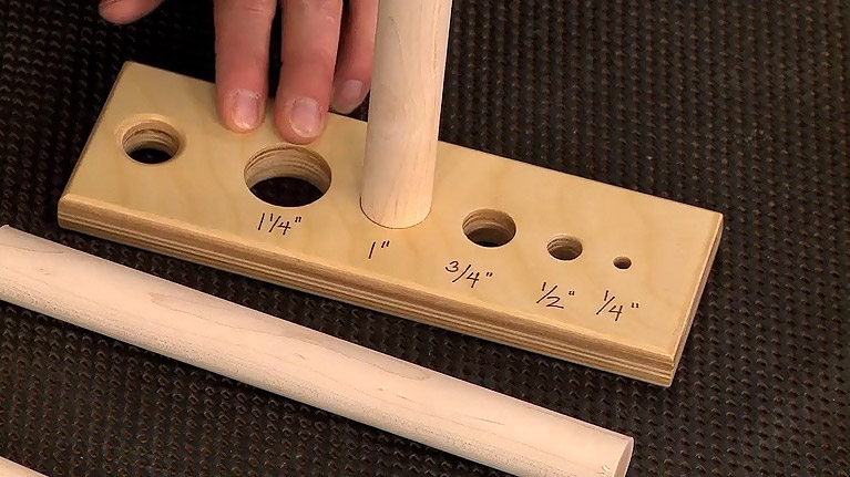 Dowel Sizing Jig