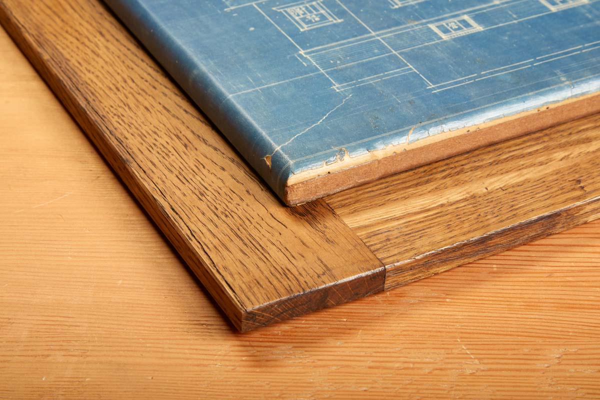 oak wood after staining