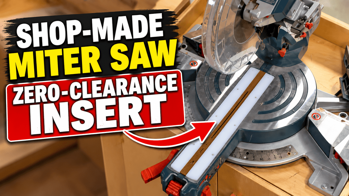 How to Make a Zero-Clearance Insert for a Miter Saw