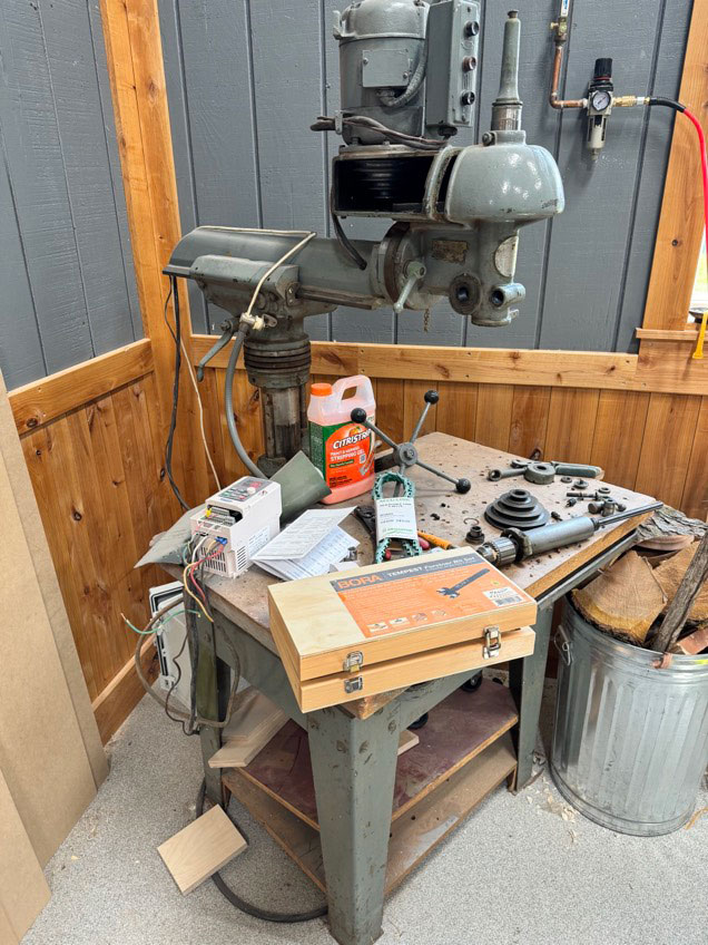 ShopNotes podcast drill press restoration