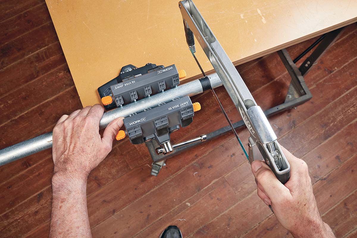 pip fit jaw sleeve in vise