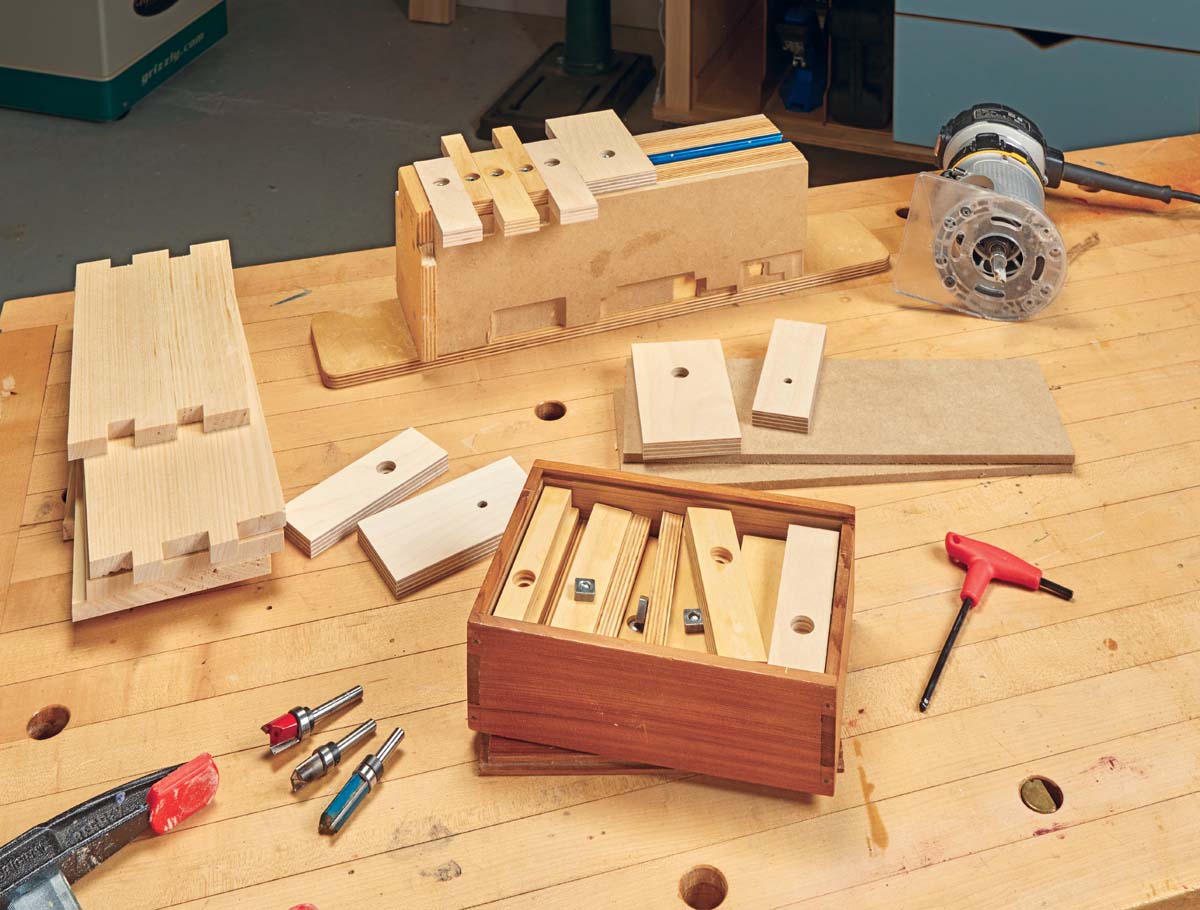a wood box full of extra keys, screws, and nuts