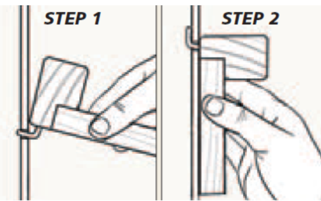 diagram showing how to install pegboard tool rack