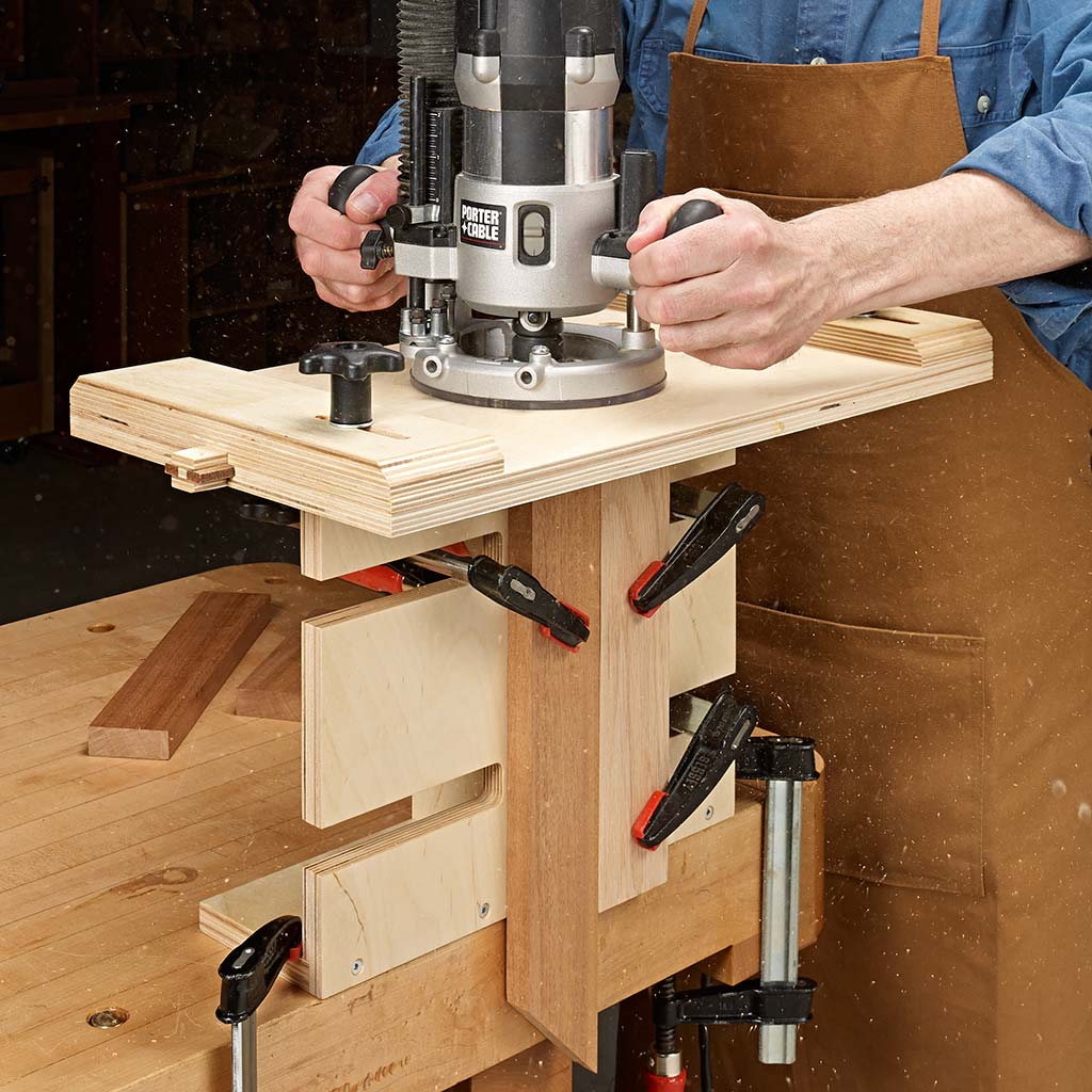 Plunge Router Mortising Jig | Woodsmith