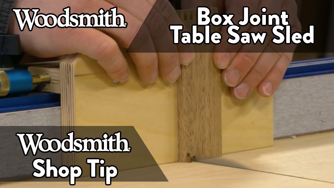 Table Saw Crosscut Sled Finger Joint Jig