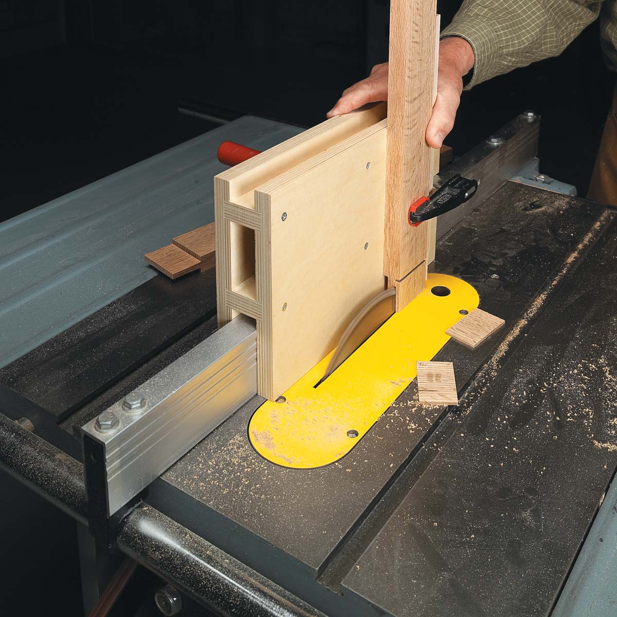 image of tenoning jig for table saw