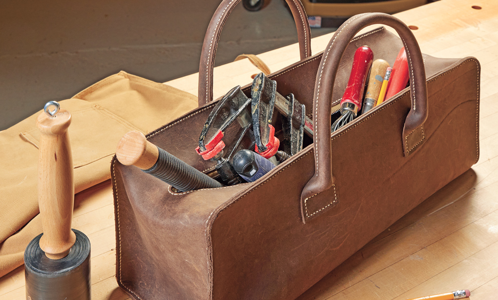 Stitching A Leather Tool Tote