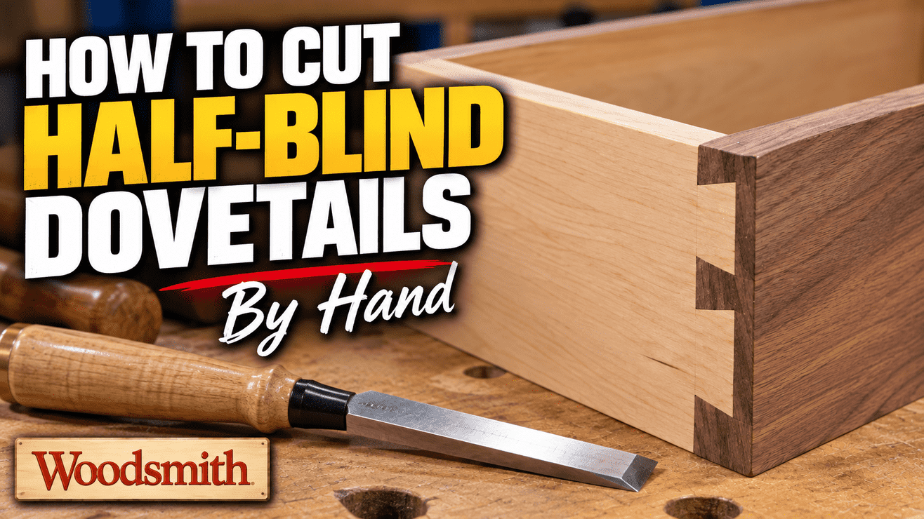 How to Cut Half-Blind Dovetails by Hand | Woodsmith