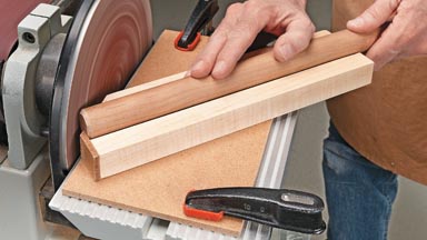 How to Chamfer Dowels with a Simple Sanding Jig