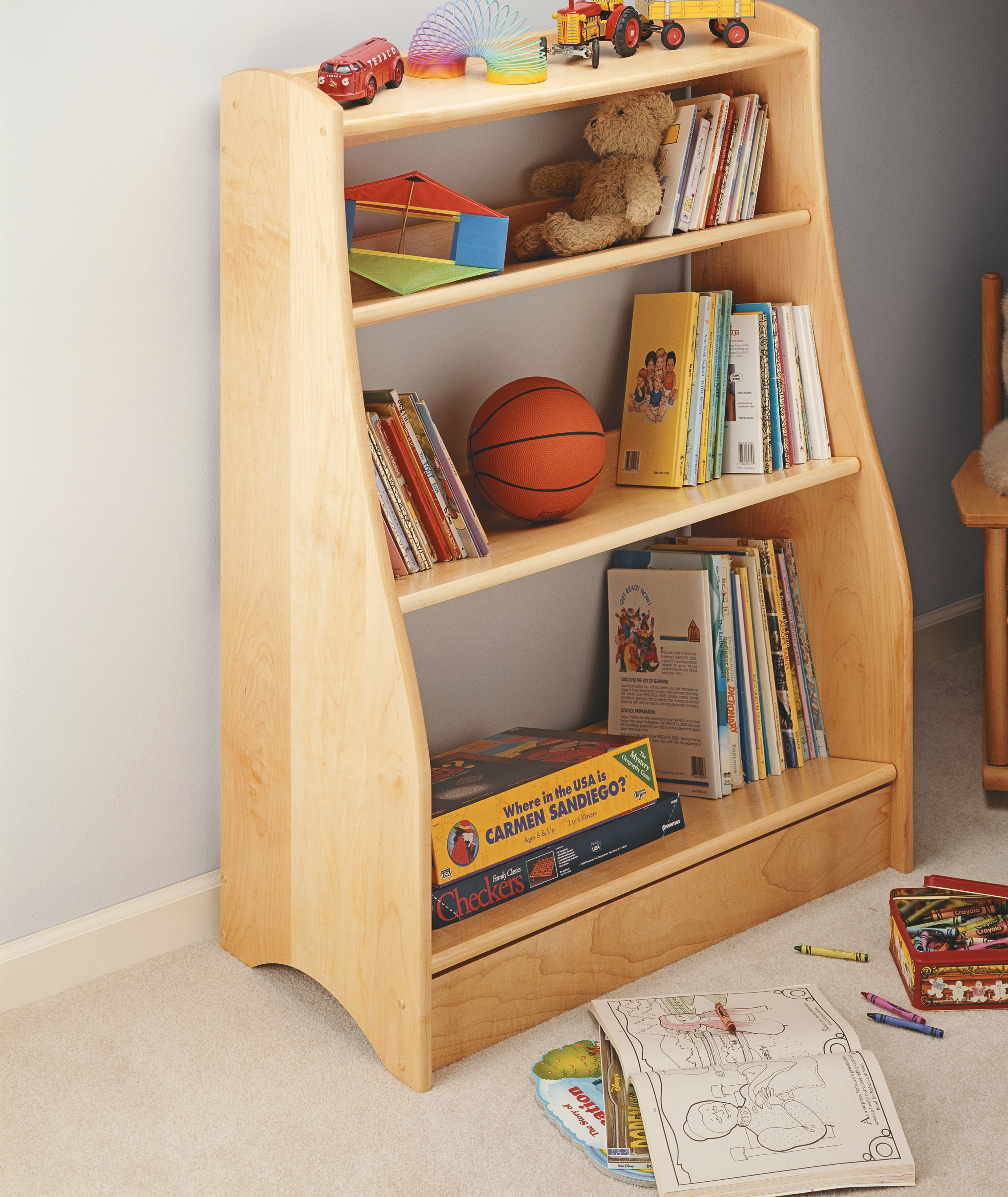french curve bookcase