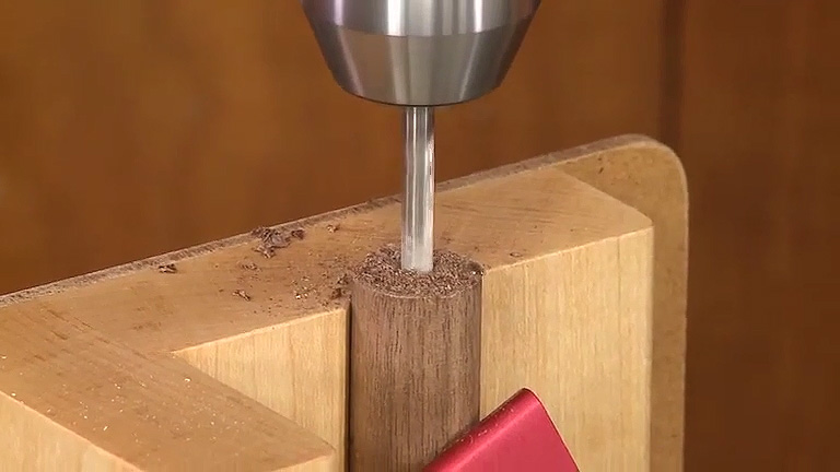 End Drilling Jig for Dowels