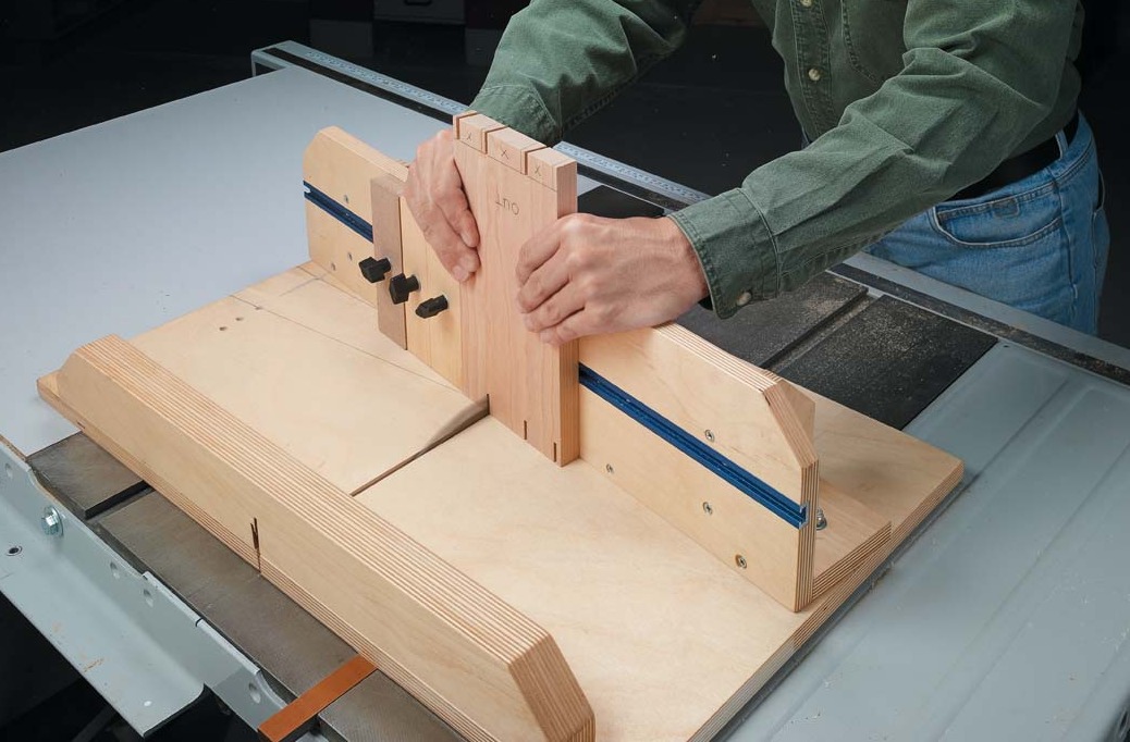 using two spacers and stop blocks to make more cuts