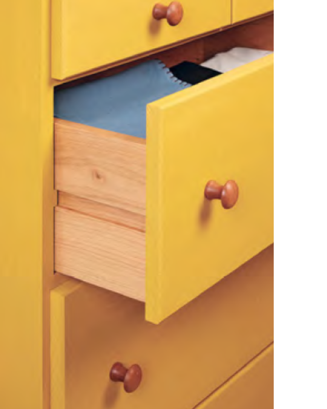 Image shows painting technique by painting directly on barewood instead of adding a finish
