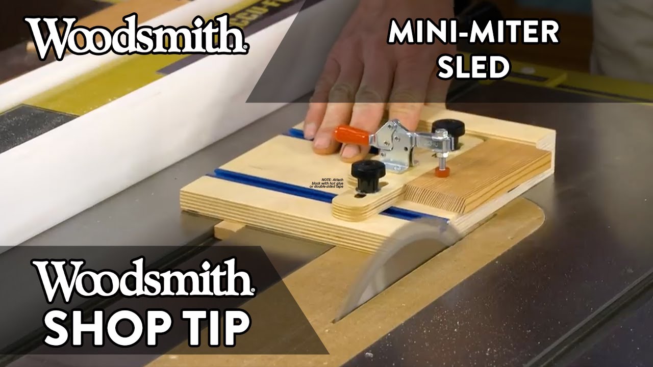 Tiny Table Saw Taper Sled