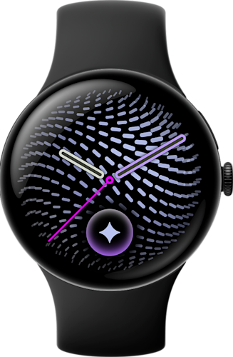 De voorkant van de zwarte Pixel Watch 5