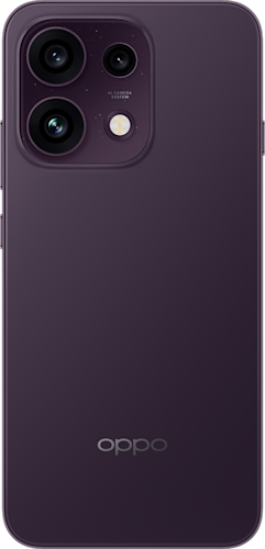 OPPO Reno16 F 256 GB in de kleur Purple Black (donkerpaars)