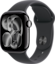 Apple Watch Series 11 GPS + Cellular 42mm Jet Black Aluminium Case with Black Sport Band M-L