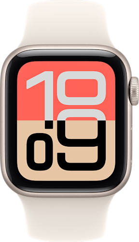 Apple Watch SE 3 GPS + Cellular 40mm Starlight Aluminium Case with Starlight Sport Band