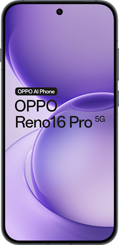 OPPO Reno16 pro 512 GB in de kleur Starlight Black (zwart)