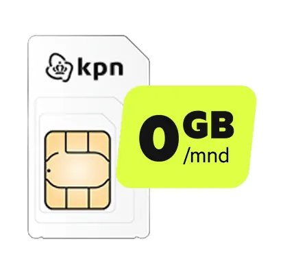 Sim Only - 0 GB Data Onbeperkt bel/sms
