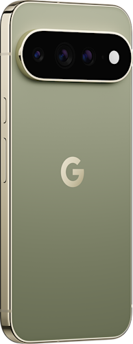 De achterkant van de groene Pixel 11 Pro