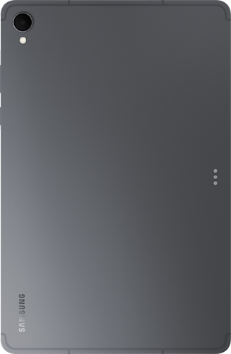 De grijze achterkant van de Samsung Galaxy Tab S11 Ultra, met 1 camera