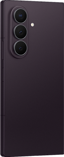 De achterkant van de paarse Galaxy Z Fold8 Ultra
