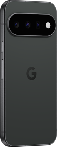 Achterkant van de zwarte Google Pixel 11
