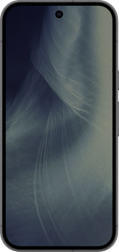 Voorkant van de zwarte Google Pixel 11
