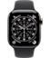 Apple Watch Series 11 GPS + Cellular 42mm Slate Titanium Case with Black Sport Band - M/L