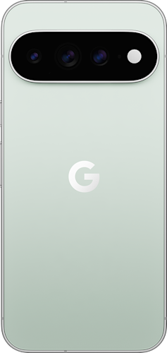 Achterkant van de lichtgroene Google Pixel 11 Pro