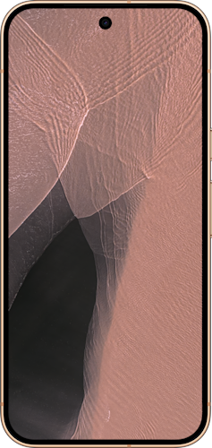 De voorkant van de oranje Google Pixel 11 Pro