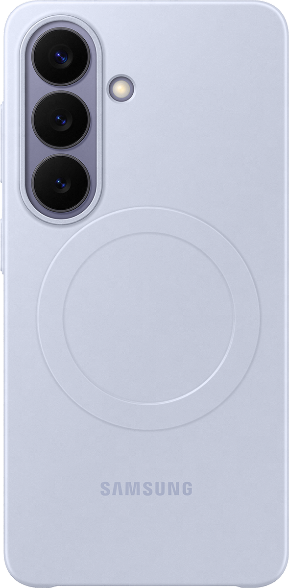 Achterkant van de lichtpaarse slim magnet case voor de S26