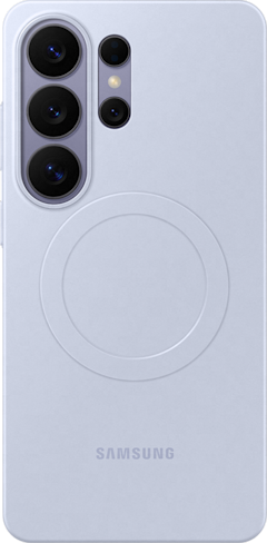 Achterkant van de lichtpaarse slim magnet case van de S26 Ultra