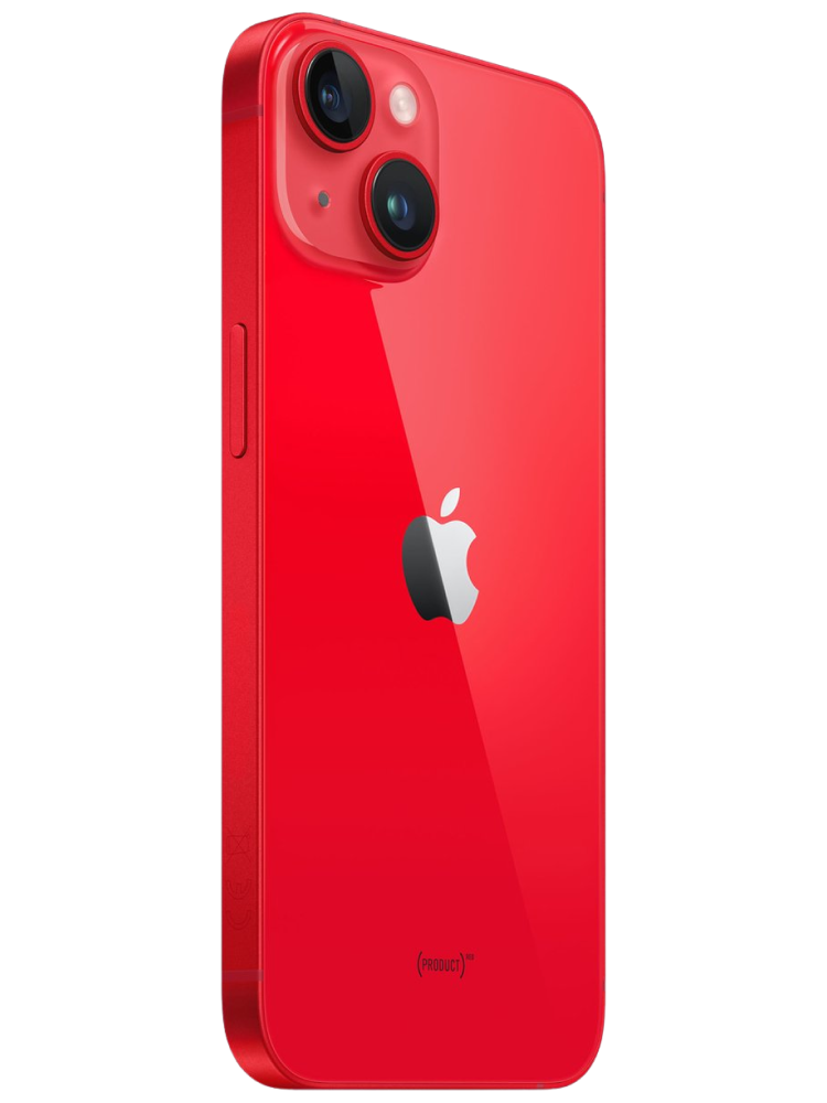 Apple iPhone 14 Product Red zijkant schuin