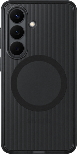 Achterkant van de zwarte rugged magnet case voor de S26