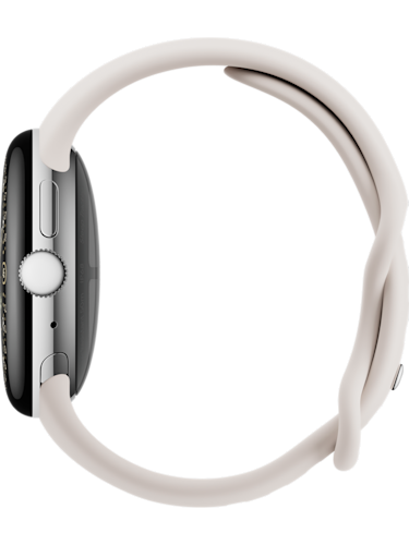 Google Pixel Watch 4, Silver Porcelain