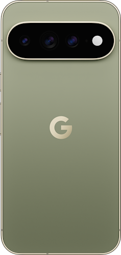 De achterkant van de groene Google Pixel 11 Pro