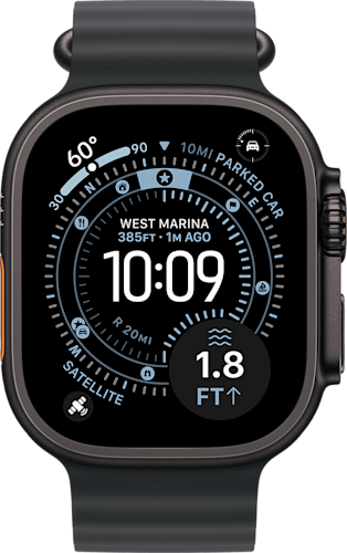 Apple Watch Ultra 3 GPS + Cellular 49mm Black Titanium Case with Black Ocean Band