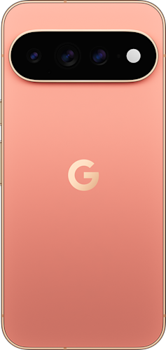 De achterkant van de oranje Google Pixel 11 Pro
