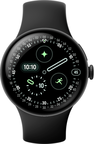 Google Pixel Watch 4, Black Obsidian