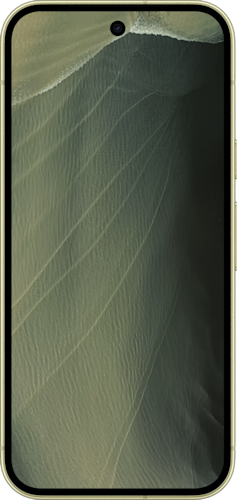 Voorkant van de groene Google Pixel 11
