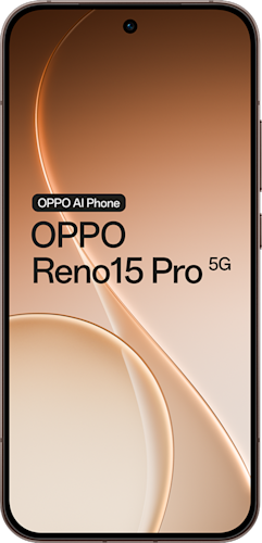 OPPO Reno15 Pro in de kleur Dusk Black (bruin)