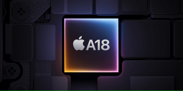 Een render van de A18 bionic chip