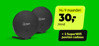 9 maanden korting én 2 SuperWifi punten cadeau