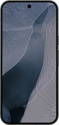 De voorkant van de Pixel 11 Pro in het zwart