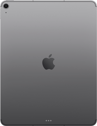 De achterkant van de grijze iPad Air 2026