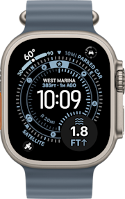 Apple Watch Ultra 3 GPS + Cellular 49mm Natural Titanium Case with Anchor Blue Ocean Band
